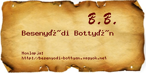 Besenyődi Bottyán névjegykártya